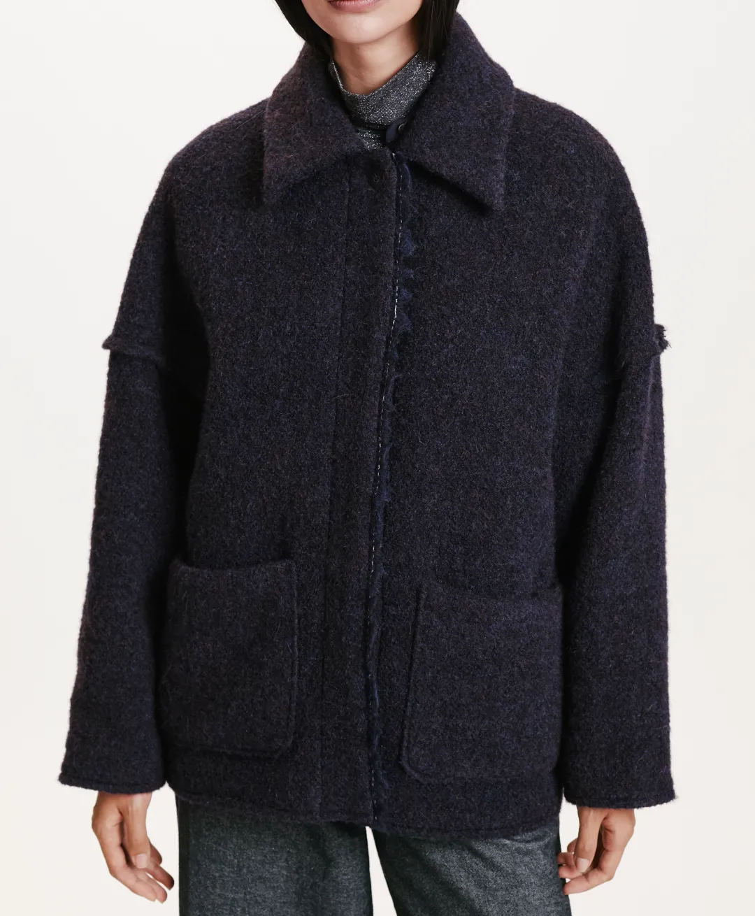 New MANTEAU UMI EN BOUCLÉ LAINE ALPAGA - Femme Manteaux