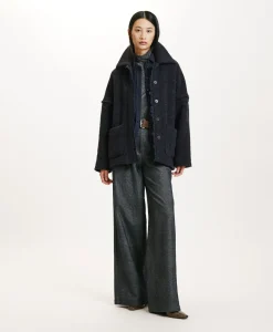 New MANTEAU UMI EN BOUCLÉ LAINE ALPAGA - Femme Manteaux