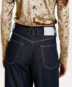 Sale PANTALON AOKI EN DENIM LAMINÉ - Femme Pantalons