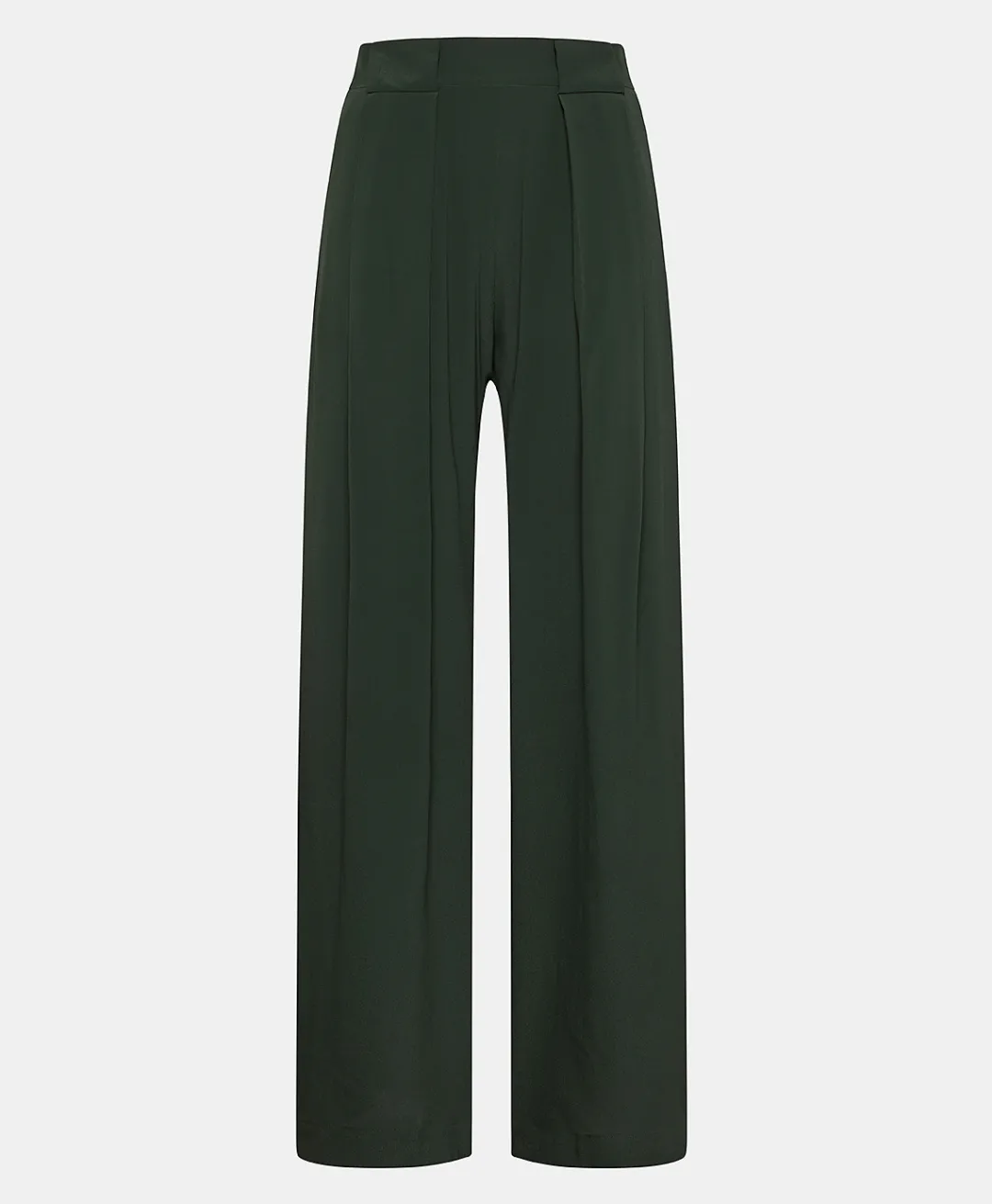 Discount PANTALON ASPEN EN ACÉTATE/SOIE UNI - FORÊT Femme Pantalons