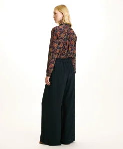 Sale PANTALON ASPEN EN ACÉTATE/SOIE UNI - Femme Pantalons
