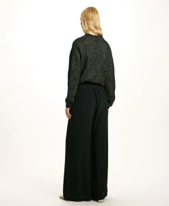 PANTALON ASPEN EN ACÉTATE/SOIE UNI - Femme Pantalons