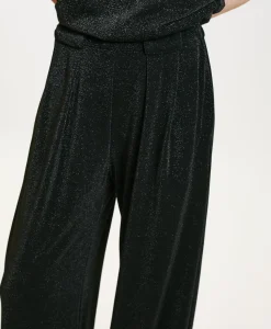 Discount PANTALON ASPEN EN JERSEY LUREX - GRIS CHARBON Femme Pantalons