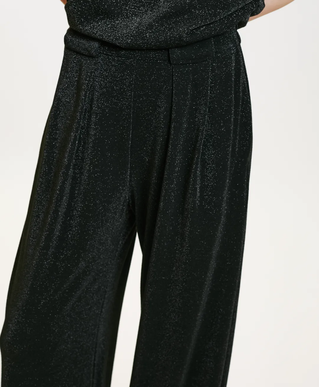 Discount PANTALON ASPEN EN JERSEY LUREX - GRIS CHARBON Femme Pantalons