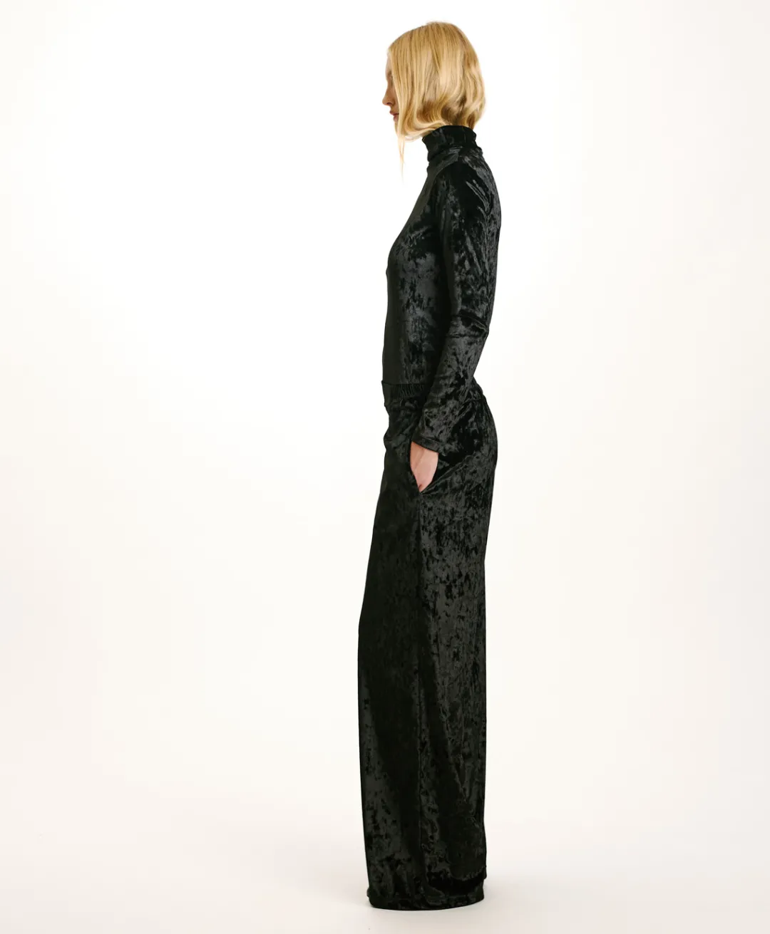Outlet PANTALON BACCARAT EN VELOURS STRETCH - Femme Pantalons