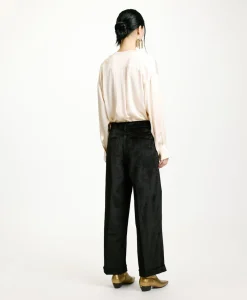 PANTALON DANGO EN VELOURS CÔTELÉ STRETCH - Femme Pantalons