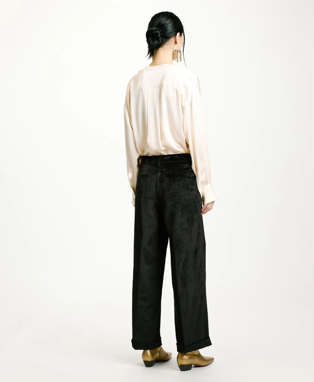 PANTALON DANGO EN VELOURS CÔTELÉ STRETCH - Femme Pantalons