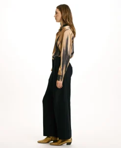 Best PANTALON GRECALE BIS EN CHEVRON COTON LAINE - Femme Pantalons