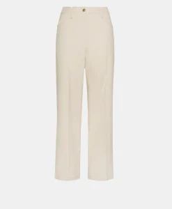 Outlet PANTALON JACQUES EN DENIM COTON LAINE STRETCH - CRÈME Femme Pantalons