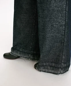 Outlet PANTALON KYOTO EN DENIM LAMINÉ - Femme Pantalons