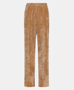 Sale PANTALON KYOTO EN VELOURS STRETCH BICOLORE - Femme Pantalons