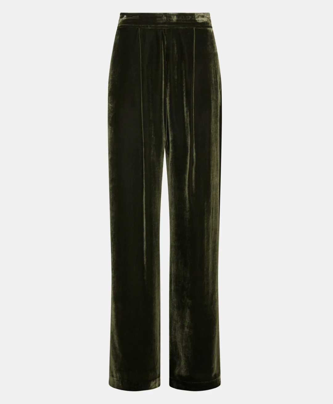 Best PANTALON PASCAL EN VELOURS MÉLANGE DE SOIE LISSE - VERT MATCHA Femme Costumes