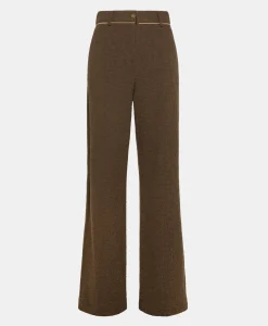 New PANTALON UKIYO EN PIED-DE-POULE SEERSUCKER - CACAO MULTICOLORE Femme Costumes