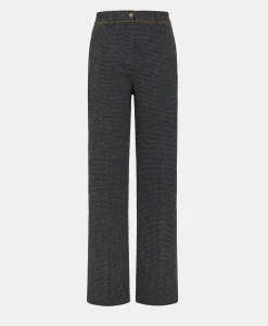 Clearance PANTALON UKIYO EN PIED-DE-POULE SEERSUCKER - Femme Pantalons