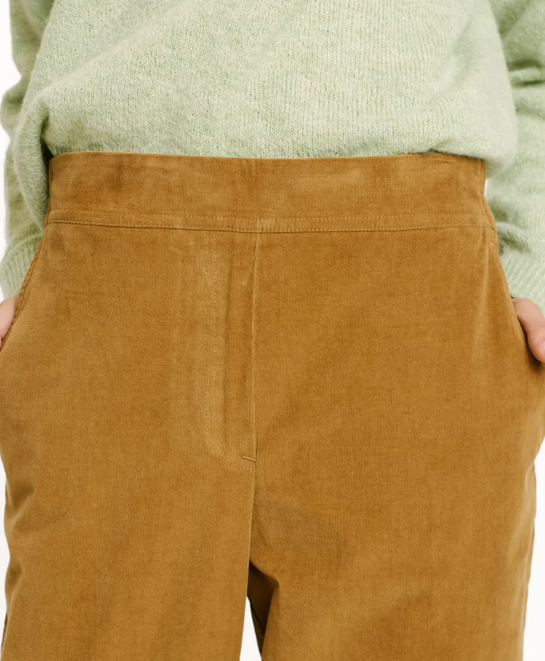 PANTALON YOKO EN VELOURS MILLERAIE STRETCH - Femme Pantalons