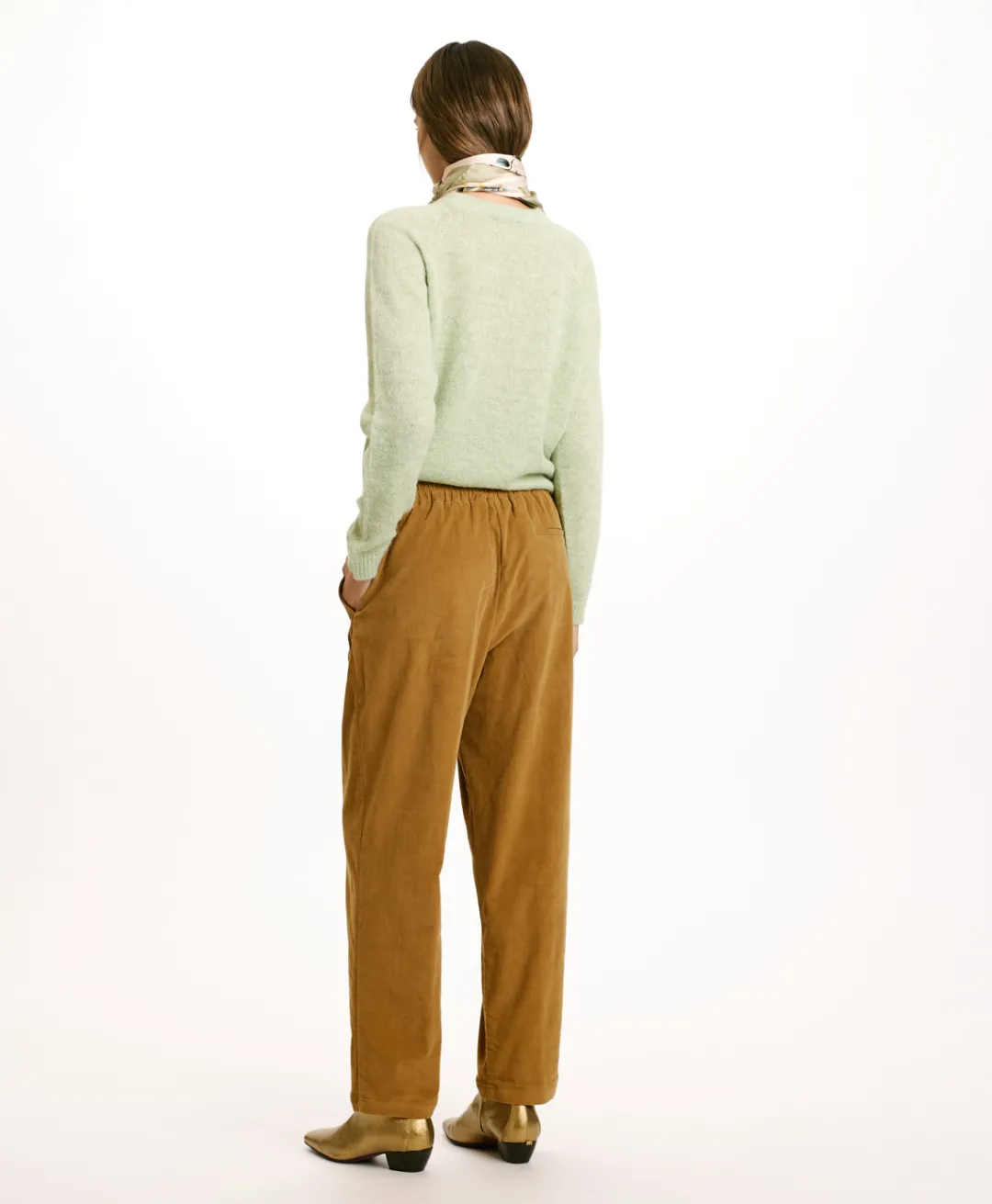 PANTALON YOKO EN VELOURS MILLERAIE STRETCH - Femme Pantalons