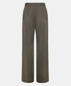 Best PANTALONI LANZAROTE BIS 2 EN SOIE LAVÉE - VERT MILITAIRE Femme Pantalons