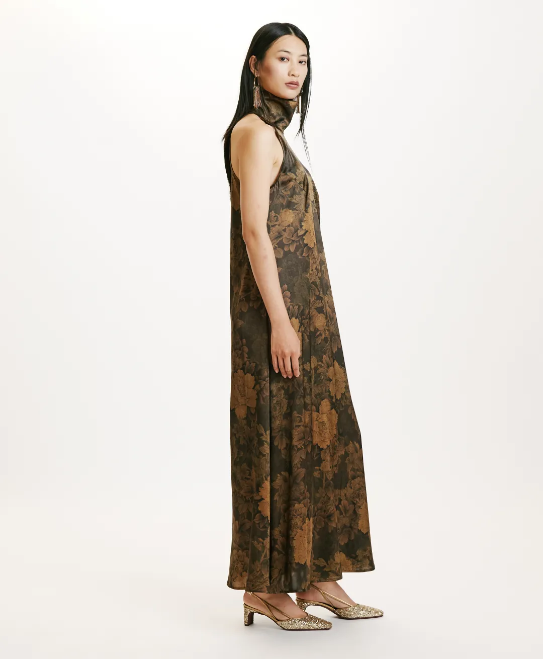 Online ROBE AKENO EN SATIN STRETCH IMPRIMÉ - Femme Robes