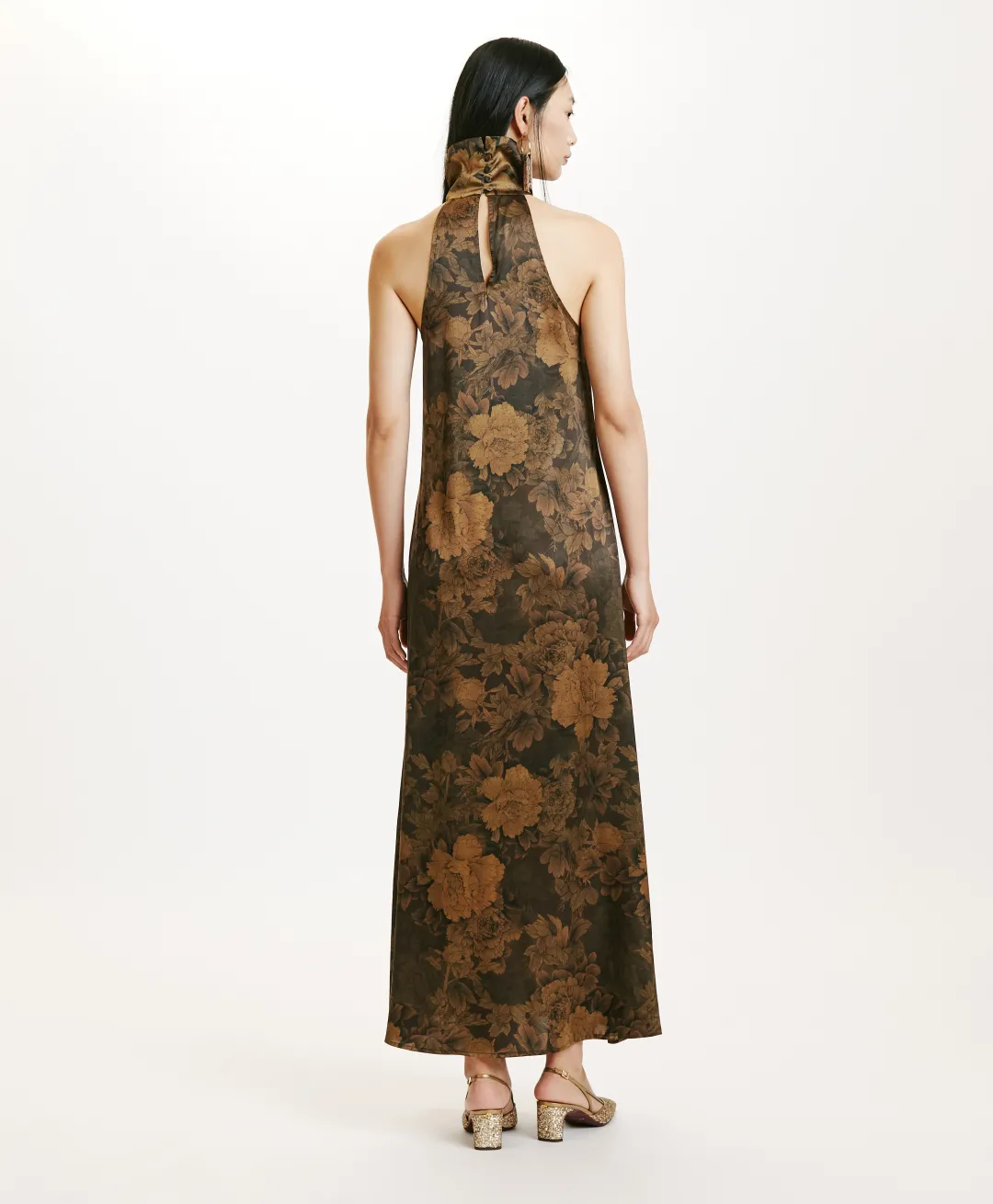 Online ROBE AKENO EN SATIN STRETCH IMPRIMÉ - Femme Robes