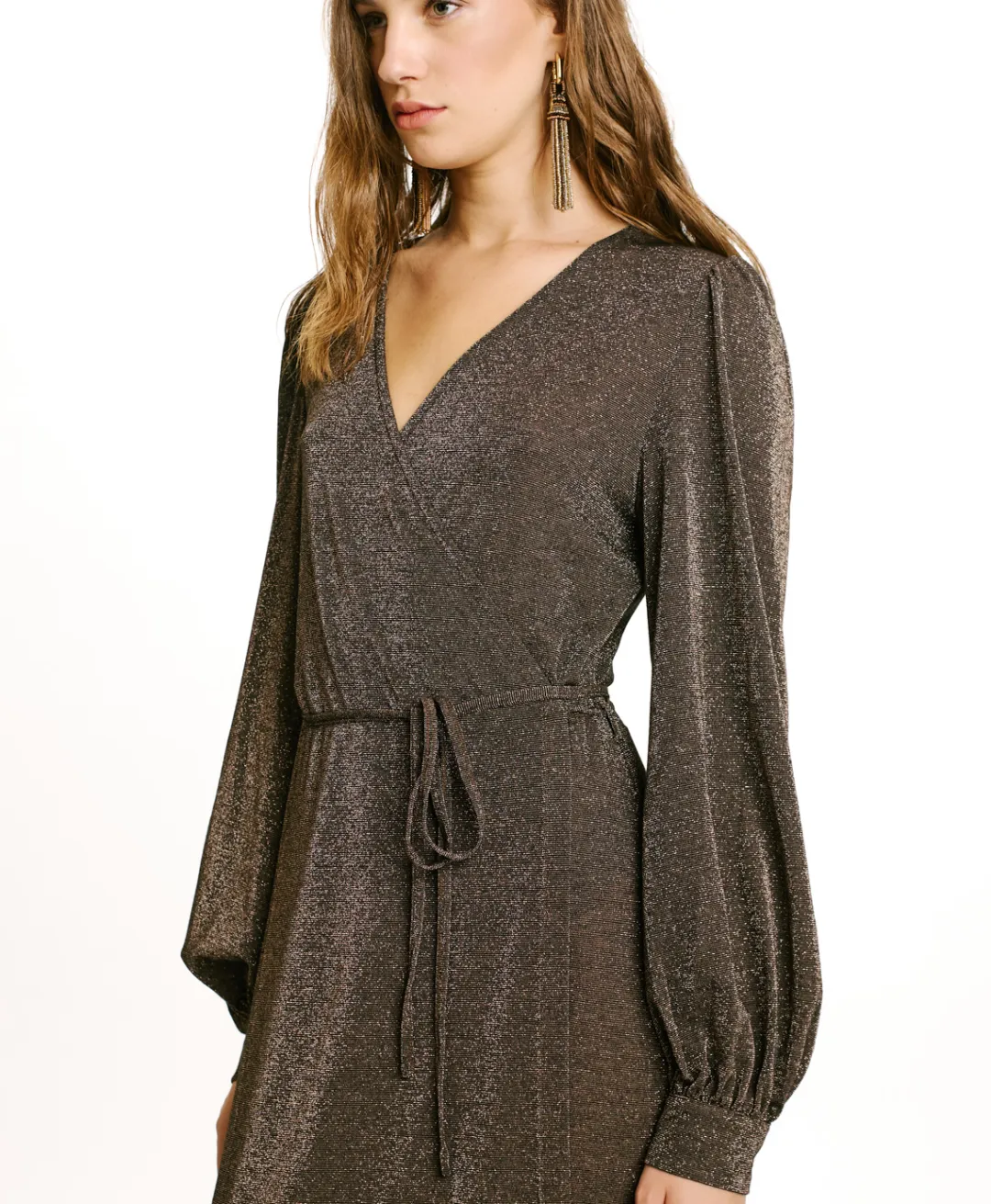 Best ROBE ALATERNO EN JERSEY LUREX - Femme Robes