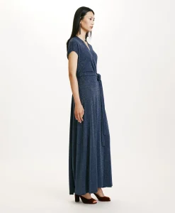 New ROBE COTONARIA EN JERSEY LUREX - Femme Robes
