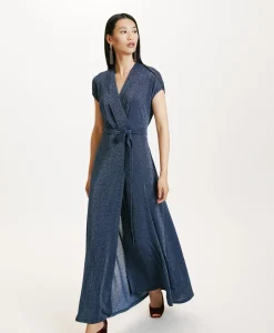 New ROBE COTONARIA EN JERSEY LUREX - Femme Robes