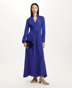 Clearance ROBE JISHO EN MÉLANGE DE SOIE CRÊPE - Femme Robes
