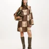 Best ROBE MATCHA EN SERGÉ DE SOIE IMPRIMÉ - MULTICOLORE CACAO Femme Robes
