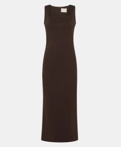 Sale ROBE MINAMI AU POINT MILAN - BRUN FONCÉ Femme Robes