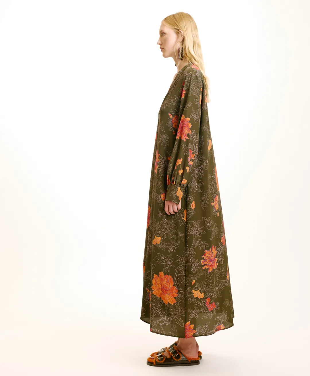 Clearance ROBE NAO EN CRÊPE DE CHINE IMPRIMÉ - Femme Robes