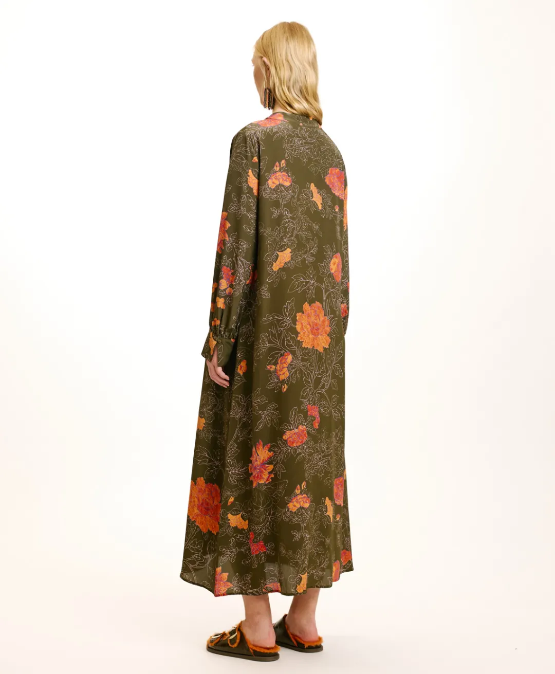 Clearance ROBE NAO EN CRÊPE DE CHINE IMPRIMÉ - Femme Robes
