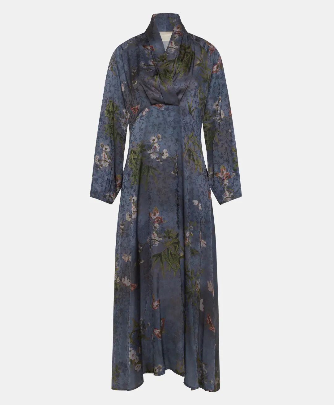 Hot ROBE NAORA EN VISCOSE JACQUARD IMPRIMÉE - MULTICOLORE GRIS POUSSIÉREUX Femme Robes