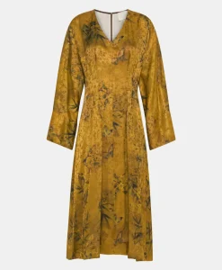 Online ROBE ROMI EN VISCOSE JACQUARD IMPRIMÉE - BRÛLÉ/MULTICOLORE Femme Robes