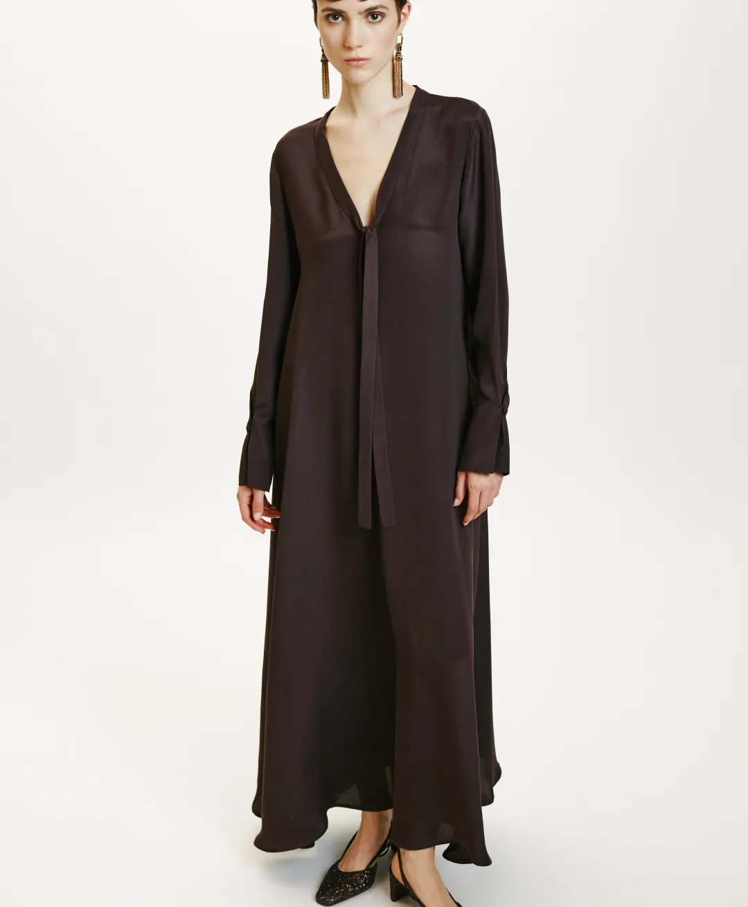 ROBE TAIKI EN MÉLANGE DE SOIE CRÊPE - Femme Robes