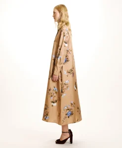 Outlet ROBE YUI EN SERGÉ DE SOIE IMPRIMÉ - Femme Robes
