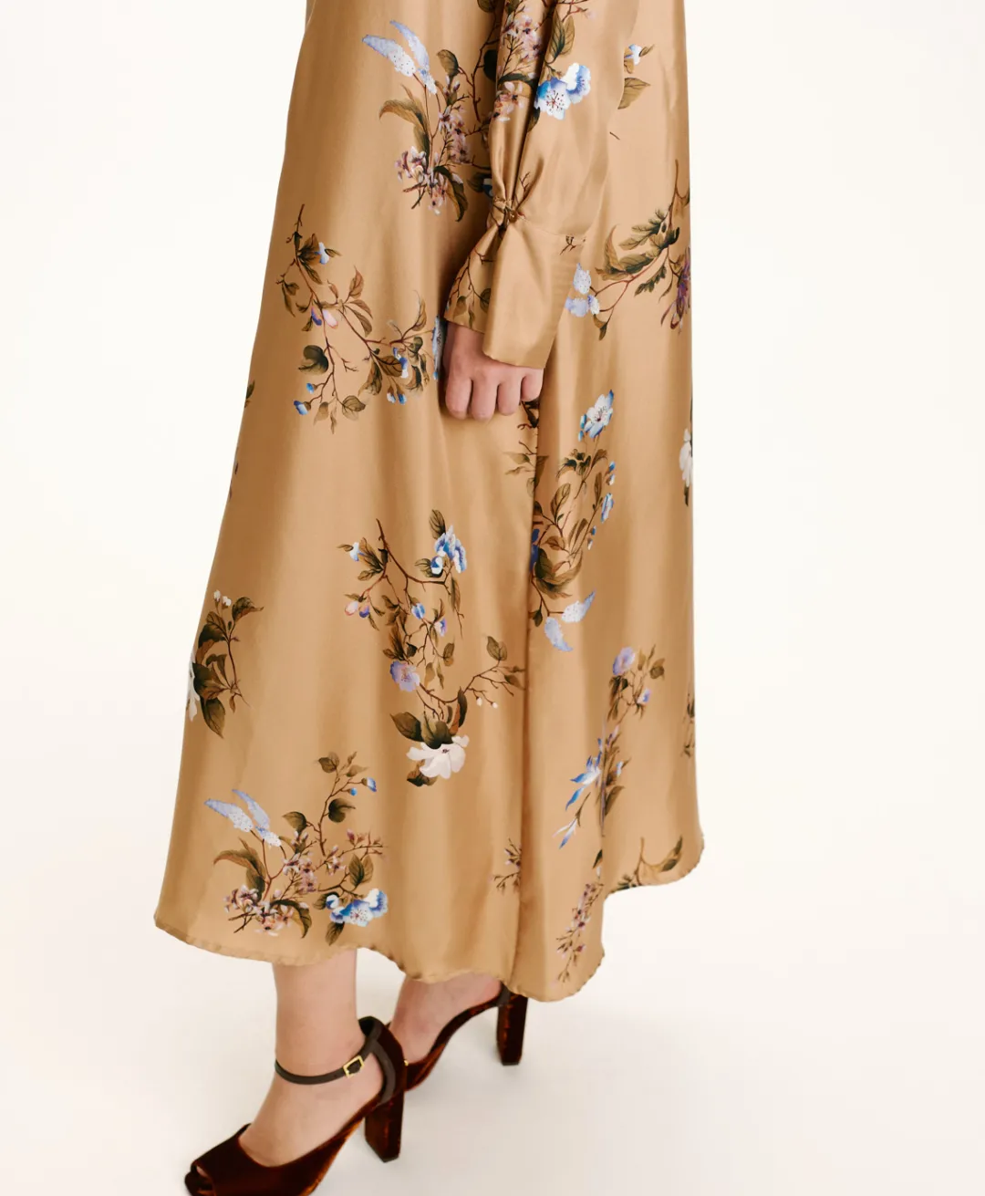 Outlet ROBE YUI EN SERGÉ DE SOIE IMPRIMÉ - Femme Robes