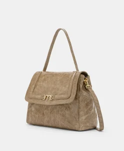 Discount SAC FLORE EN CUIR NAPLAK - Femme Sacs Et Pochettes