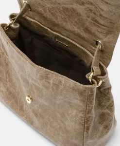Discount SAC FLORE EN CUIR NAPLAK - Femme Sacs Et Pochettes