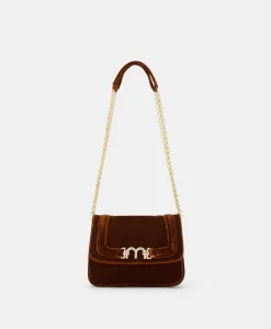 Discount SAC MIMI' FLORE EN VELOURS LISSE - Femme Sacs Et Pochettes