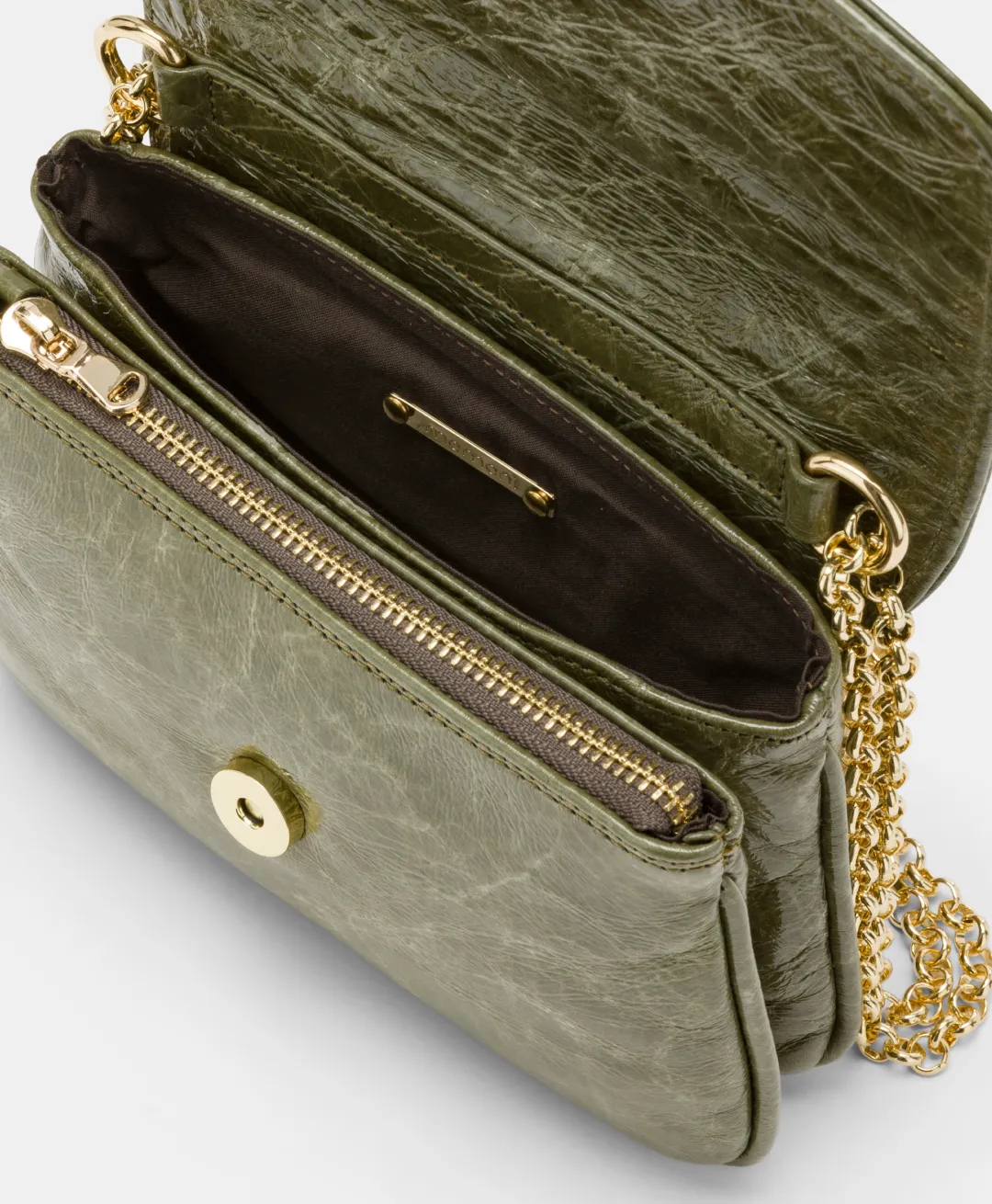 Sale SAC MIMI' FLORE EN CUIR NAPLAK - VERT OLIVE Femme Sacs Et Pochettes