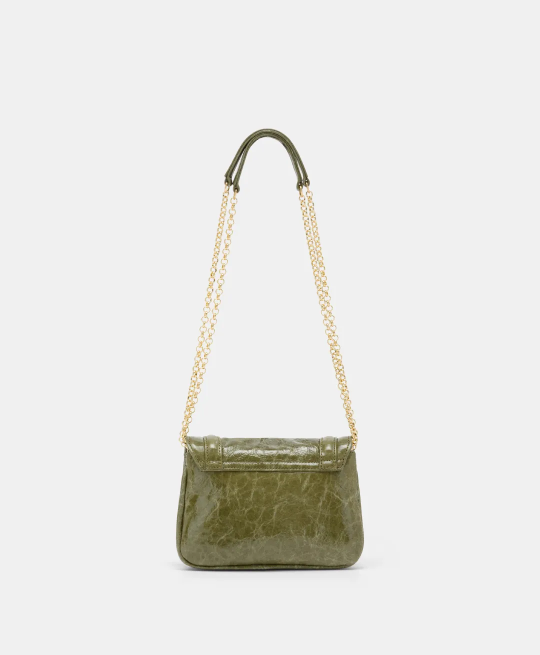 Sale SAC MIMI' FLORE EN CUIR NAPLAK - VERT OLIVE Femme Sacs Et Pochettes
