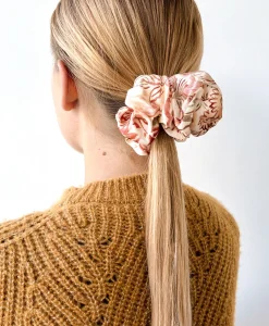 Discount SCRUNCHIE EN SOIE IMPRIMÉ - ROSE MULTICOLORE Femme Accessoires Pour Cheveux