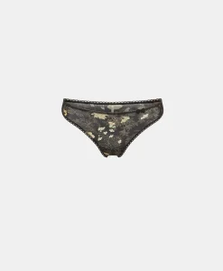 Best SLIP ARCA EN NYLON IMPRIMÉ - NOIR/ROSE POUDRÉ Femme Culottes