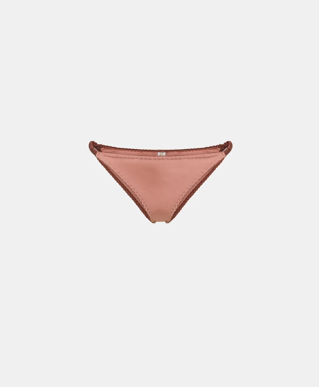 New SLIP MEI EN SATIN BICOLORE - ROSE ANTIQUE/BORDEAUX Femme Culottes