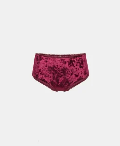 Hot SLIP YORIE EN VELOURS STRETCH - Femme Culottes