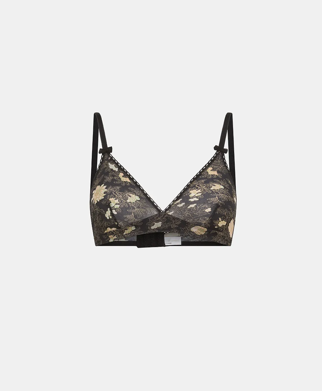 SOUTIEN-GORGE TUTU EN NYLON IMPRIMÉ - NOIR/ROSE POUDRÉ Femme Soutiens-Gorge