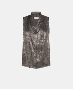 TOP KIRI EN LAMINÉ FLUIDE - Femme Tops Et T-Shirts