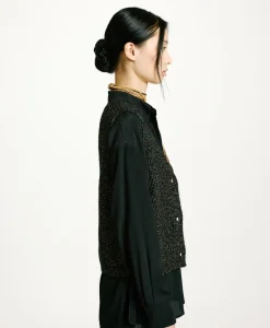 Hot TRICOT HIDARI POINT BRODERIE LUREX - Femme Mailles