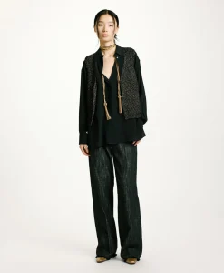 Hot TRICOT HIDARI POINT BRODERIE LUREX - Femme Mailles