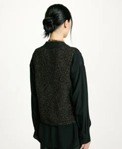 Hot TRICOT HIDARI POINT BRODERIE LUREX - Femme Mailles